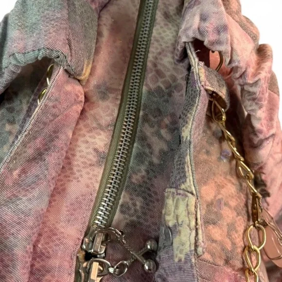 Elegant Pink and Brown Women's Bag - Picture 5 of 6